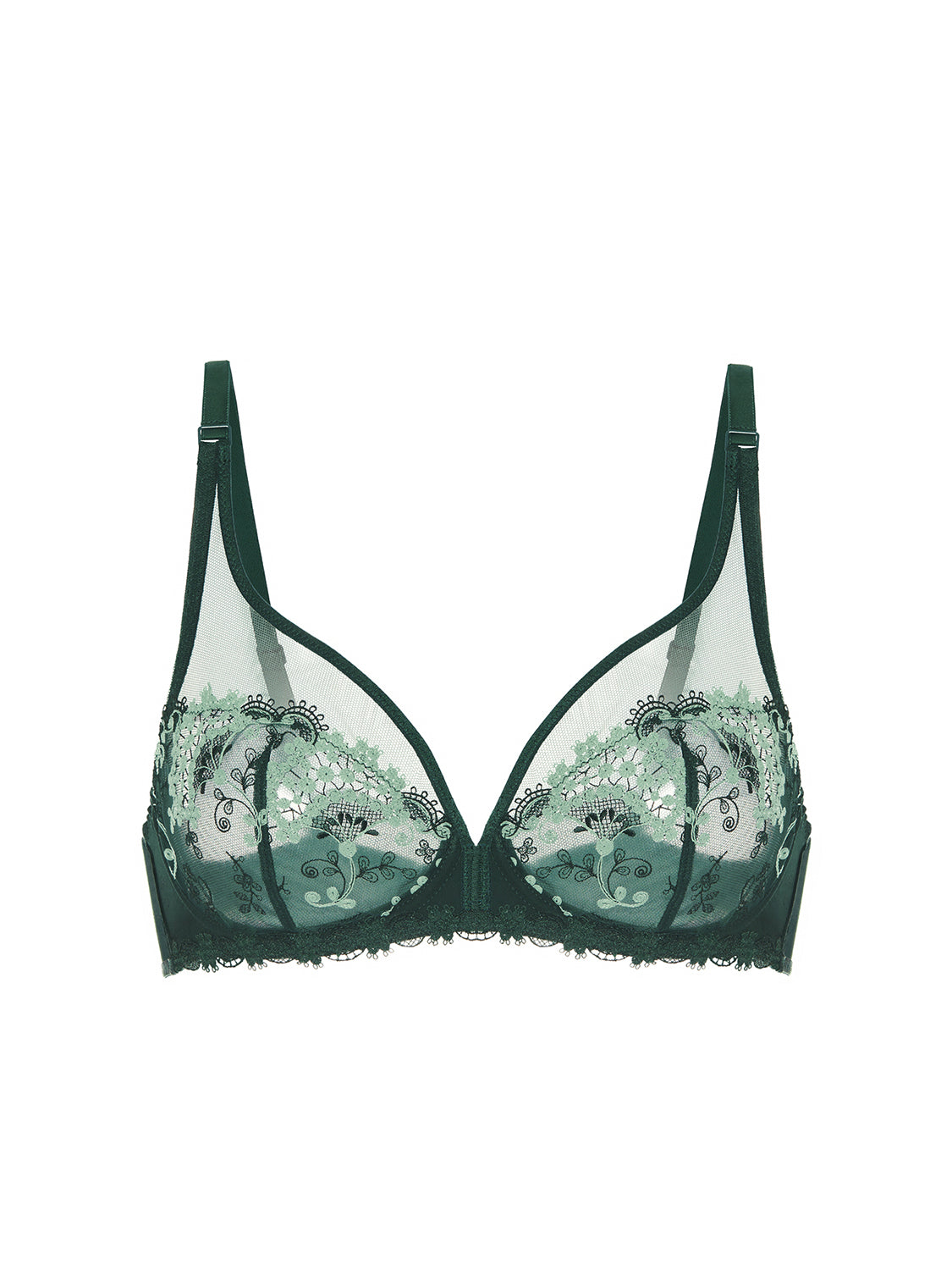 Soutien-gorge avec armatures décolleté plongeant - Vert Kolsaï