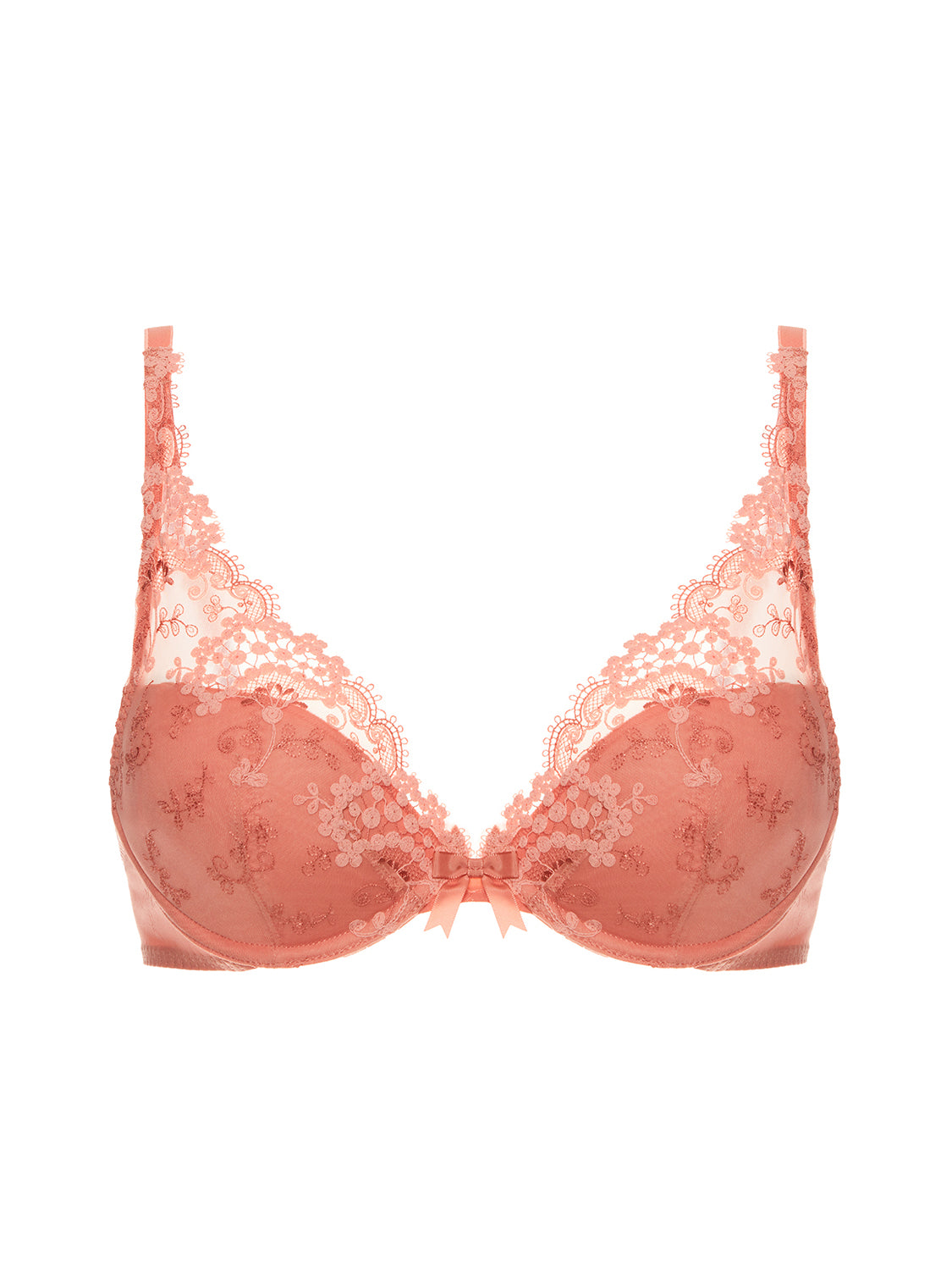 Soutien-gorge push-up décolleté plongeant - Rose Ginger