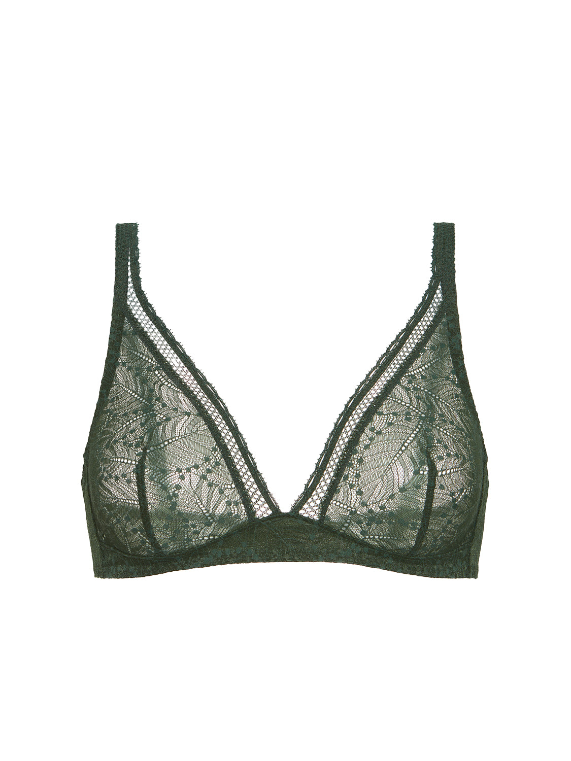 Soutien-gorge sans-armatures structuré - Vert Icône