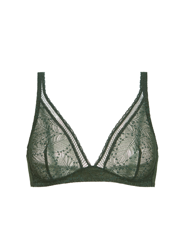 Soutien-gorge sans-armatures structuré - Vert Icône