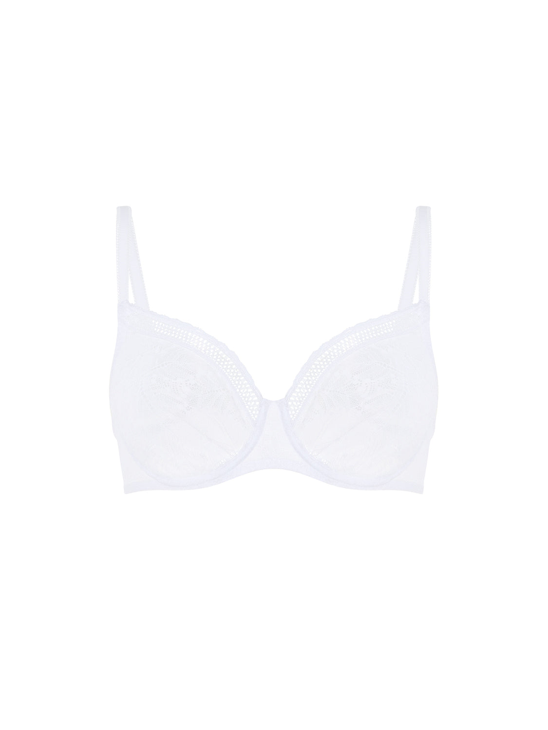 Soutien-gorge avec armatures moulé décolleté plongeant - Blanc