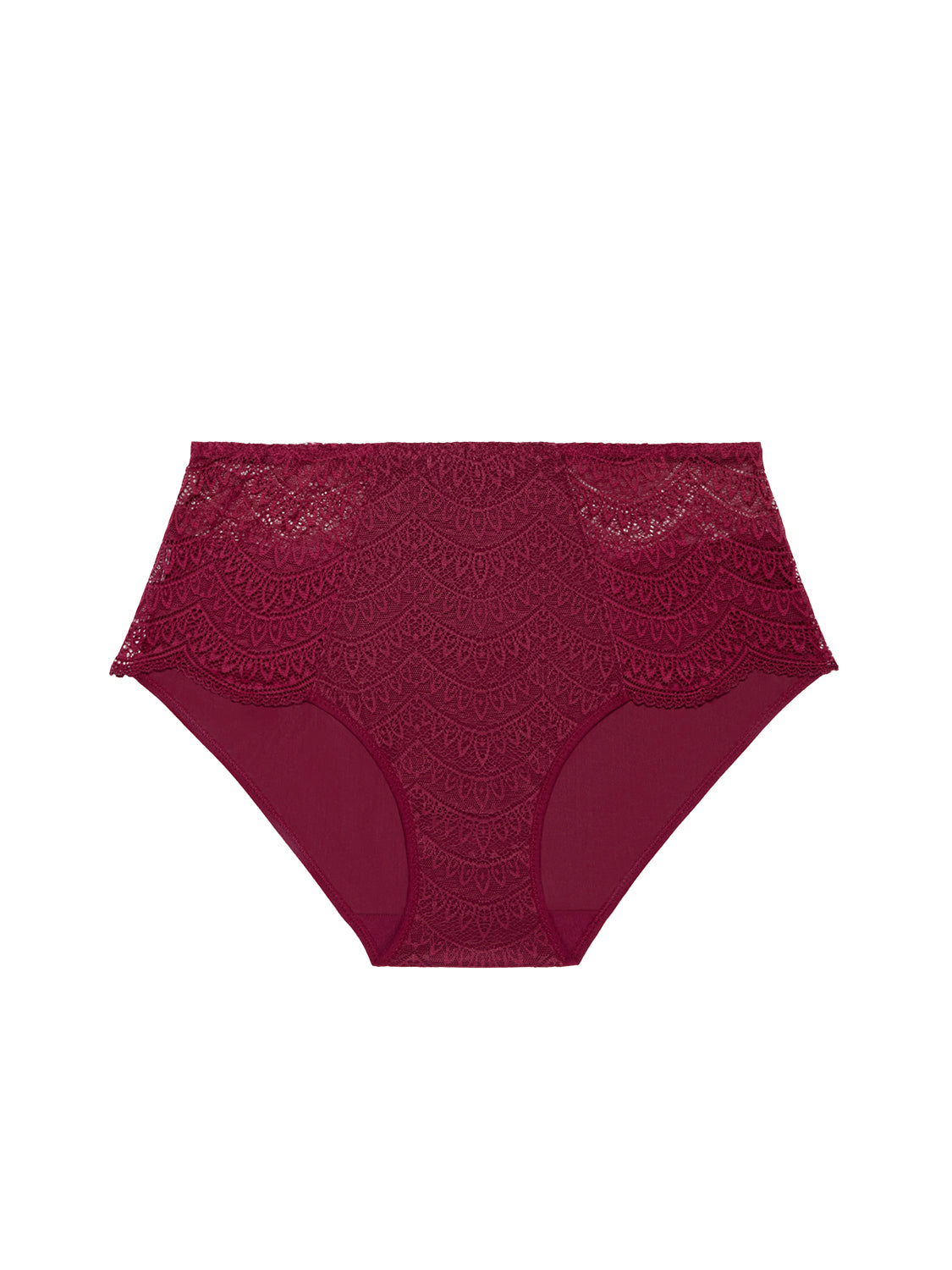 Culotte taille haute - Rouge Spinelle