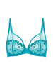 Soutien-gorge avec armatures décolleté plongeant - Bleu Atoll