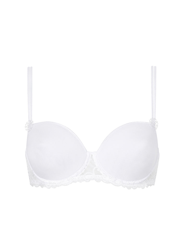 Soutien-gorge décolleté carré en spacer 3D - Blanc