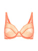 Soutien-gorge avec armatures décolleté carré - Abricot
