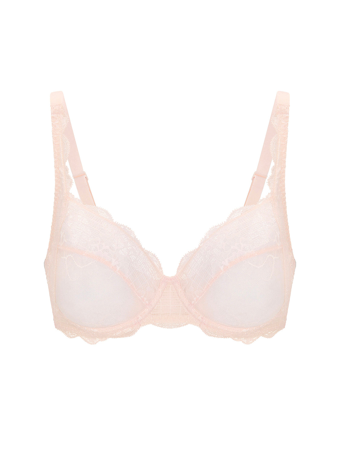 Soutien-gorge avec armatures decollete carre - Rose sakura