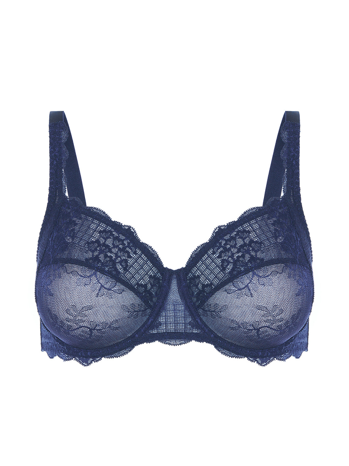 Soutien-gorge avec armatures décolleté carré - Bleu Cosmic