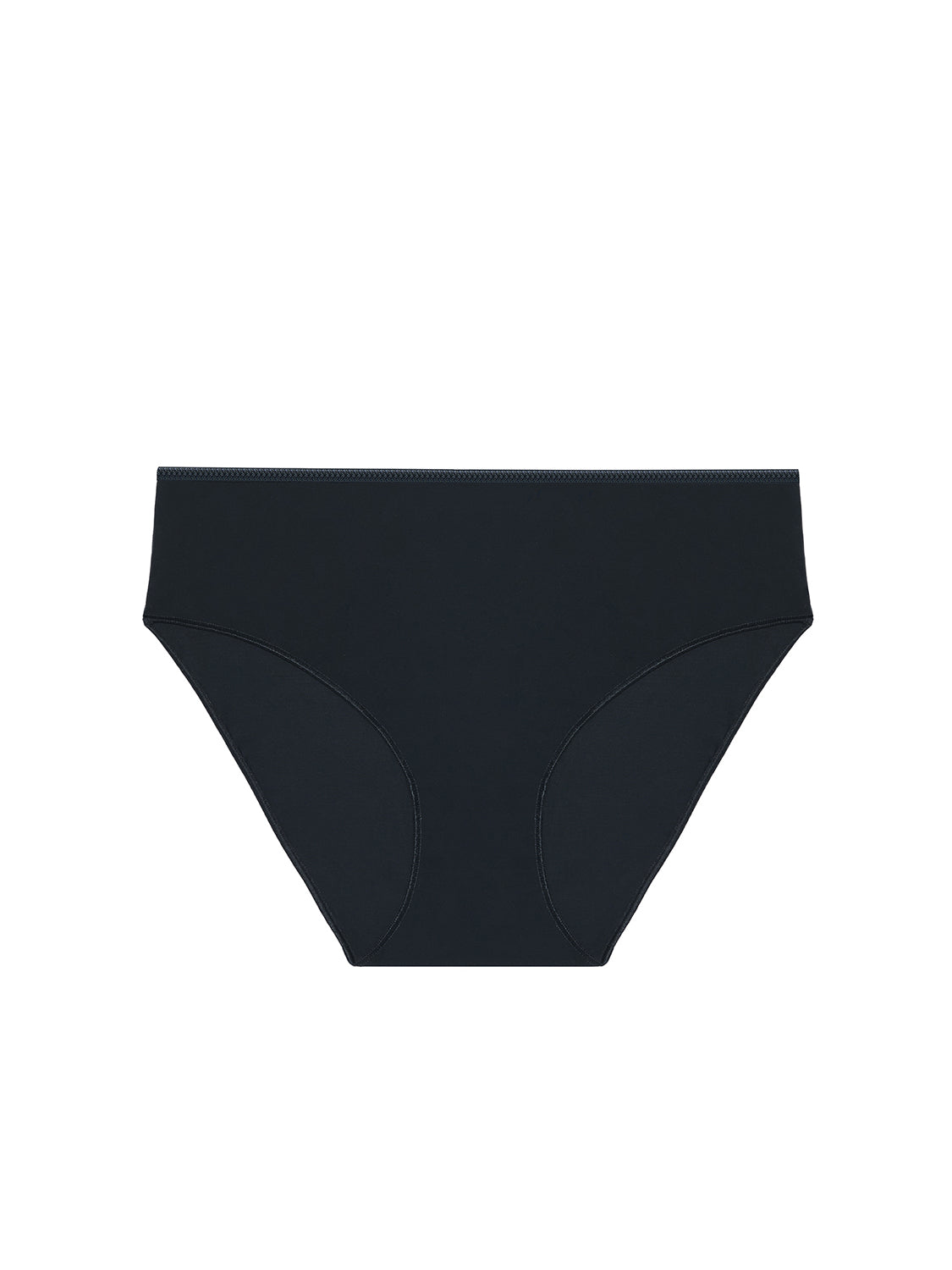 Culotte taille haute en coton - Noir