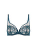 Soutien-gorge avec armatures décolleté plongeant - Bleu Prestige