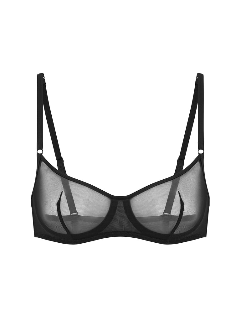 Brassière souple avec armatures - Noir