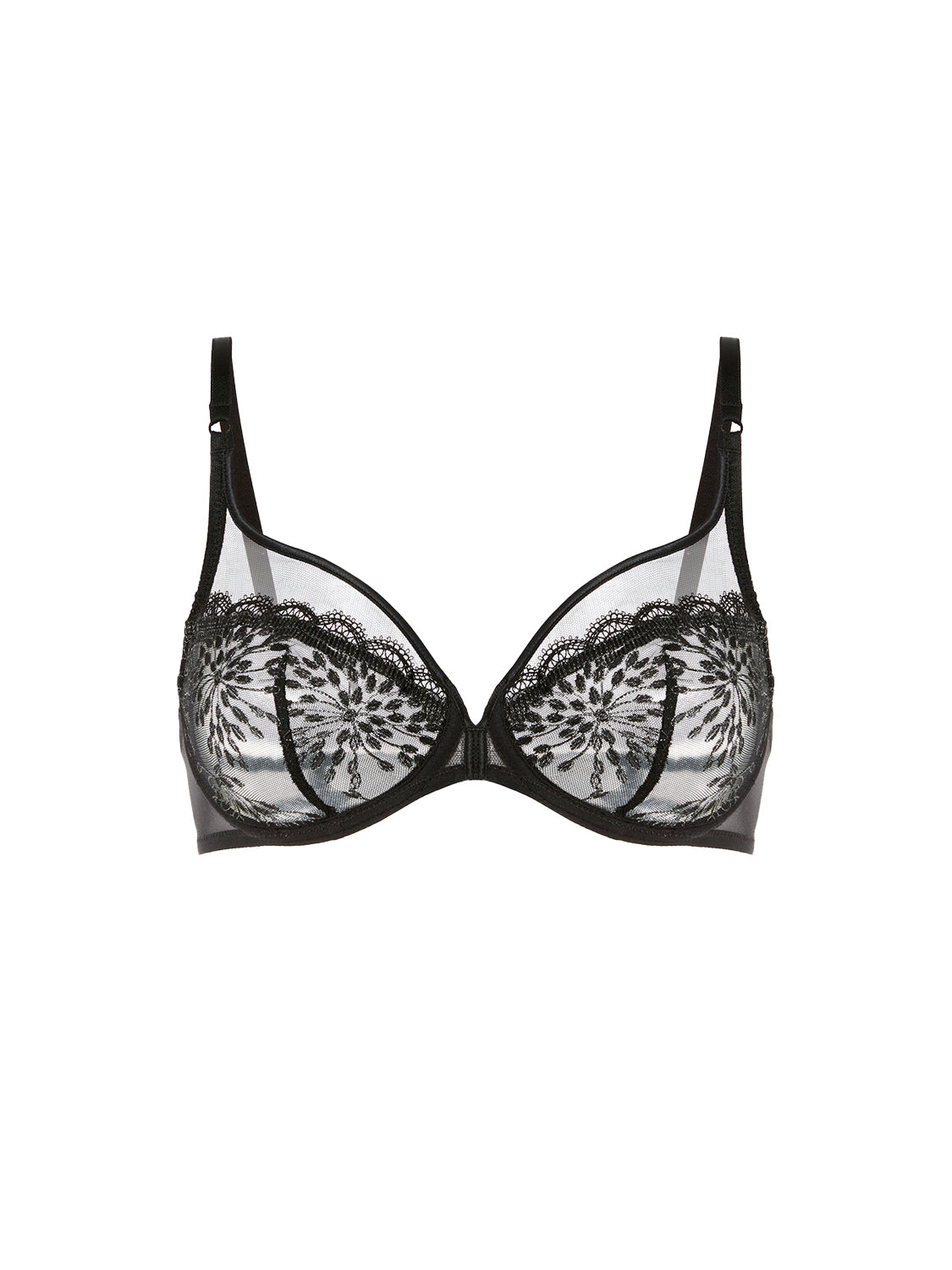 Soutien-gorge armature décolleté plongeant - Noir