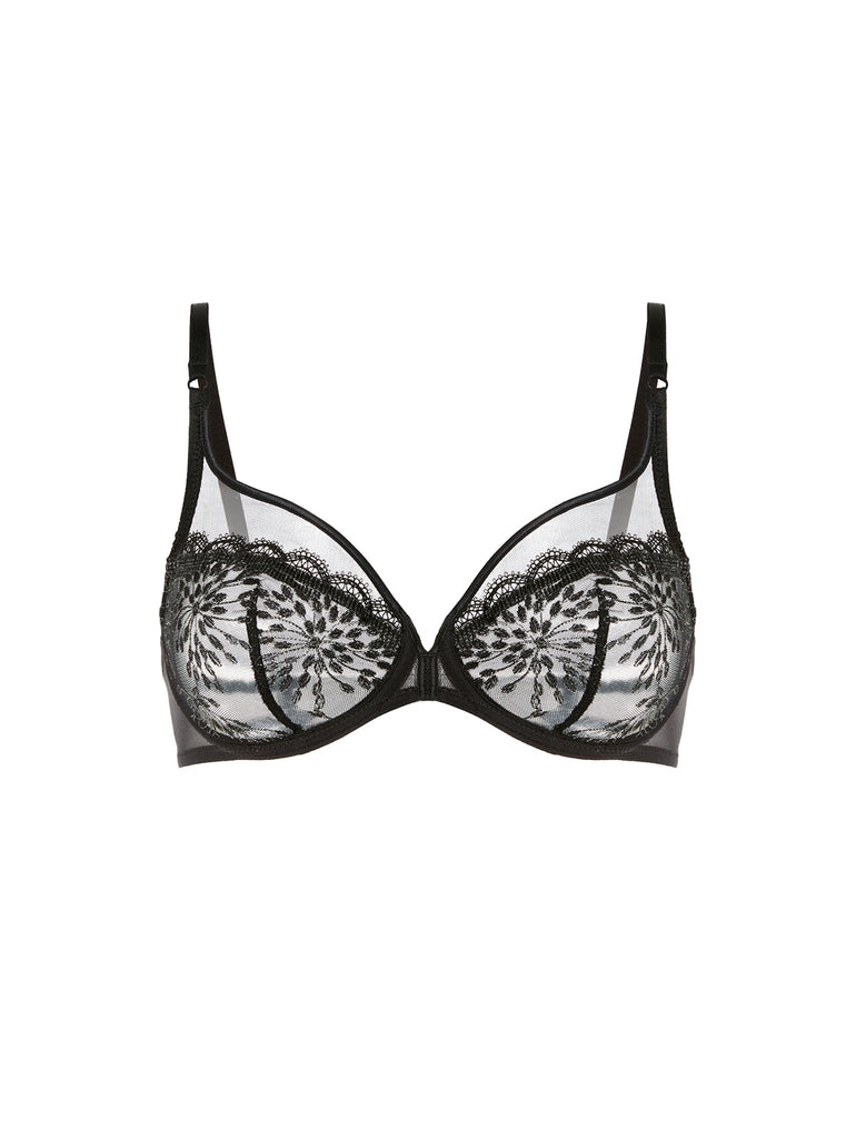 Soutien-gorge armature décolleté plongeant - Noir