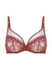 Soutien-gorge avec armatures décolleté plongeant - Terre de Sienne