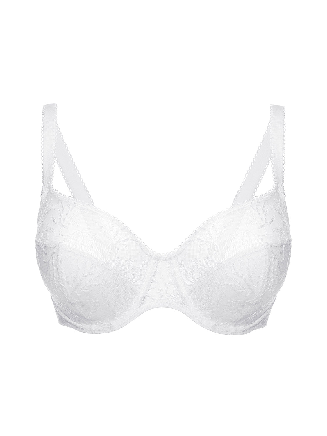 Soutien-gorge emboitant pour poitrine généreuse - Blanc