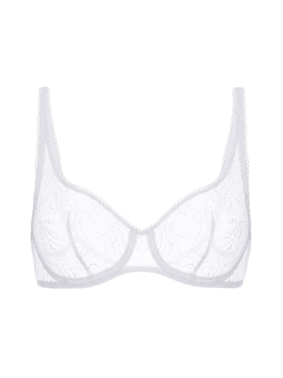 Soutien-gorge armatures décolleté galbé - Blanc