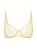 Soutien-gorge armatures décolleté galbé - Jaune Yuzu