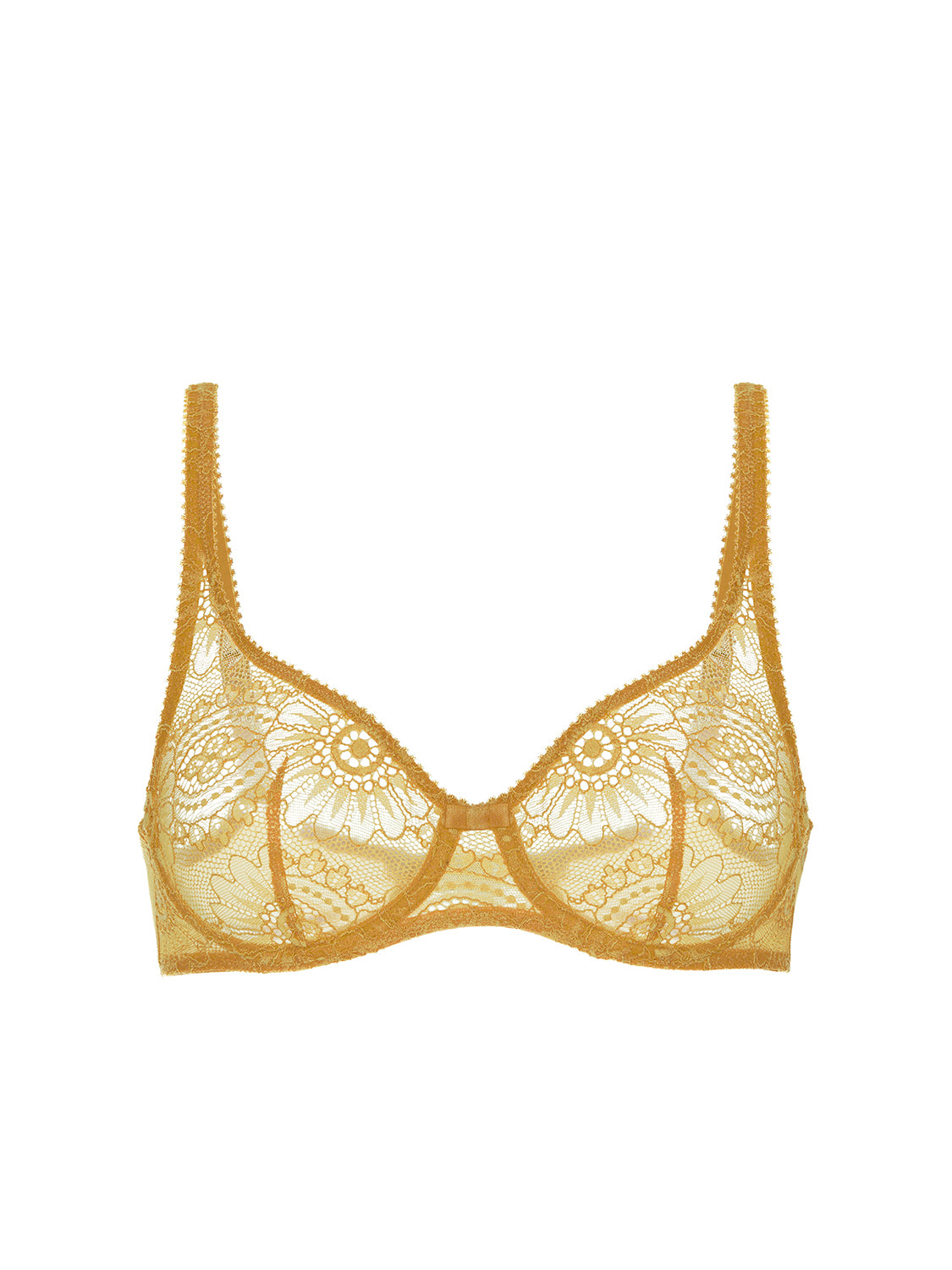 Soutien-gorge armatures décolleté galbé - Golden Yellow