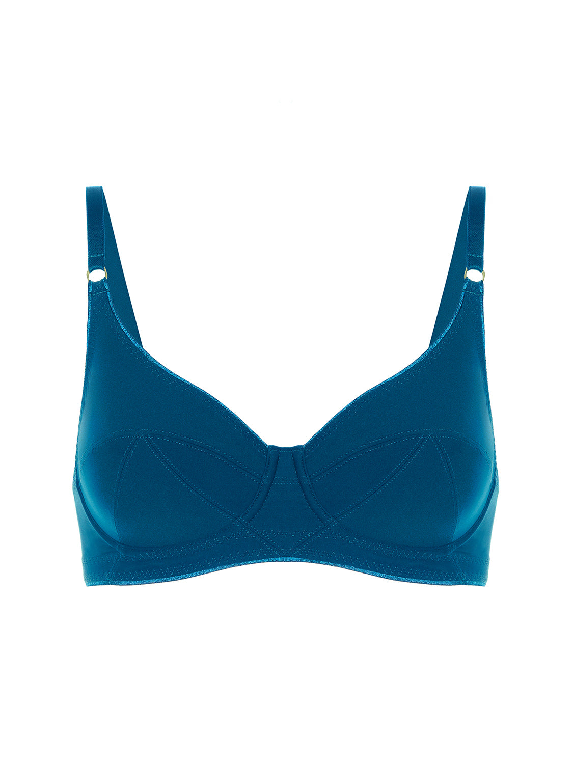 Soutien-gorge avec armatures décolleté - Bleu Poséidon