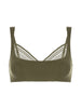 Soutien-gorge sans-armatures structuré - Vert Aventure