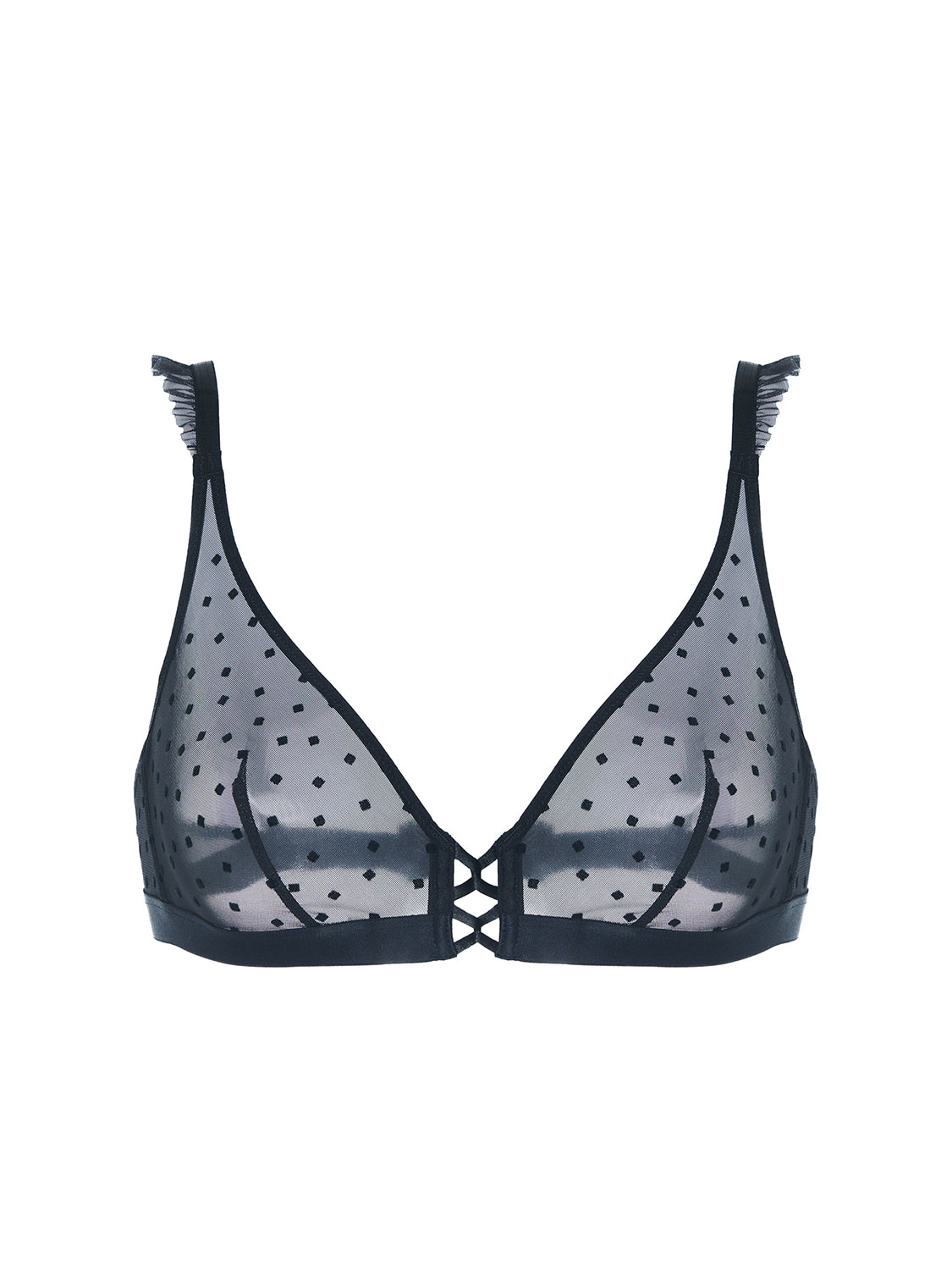 Soutien-gorge triangle sans-armatures - Noir