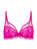 Soutien-gorge avec armature décolleté plongeant - Rose Hibiscus