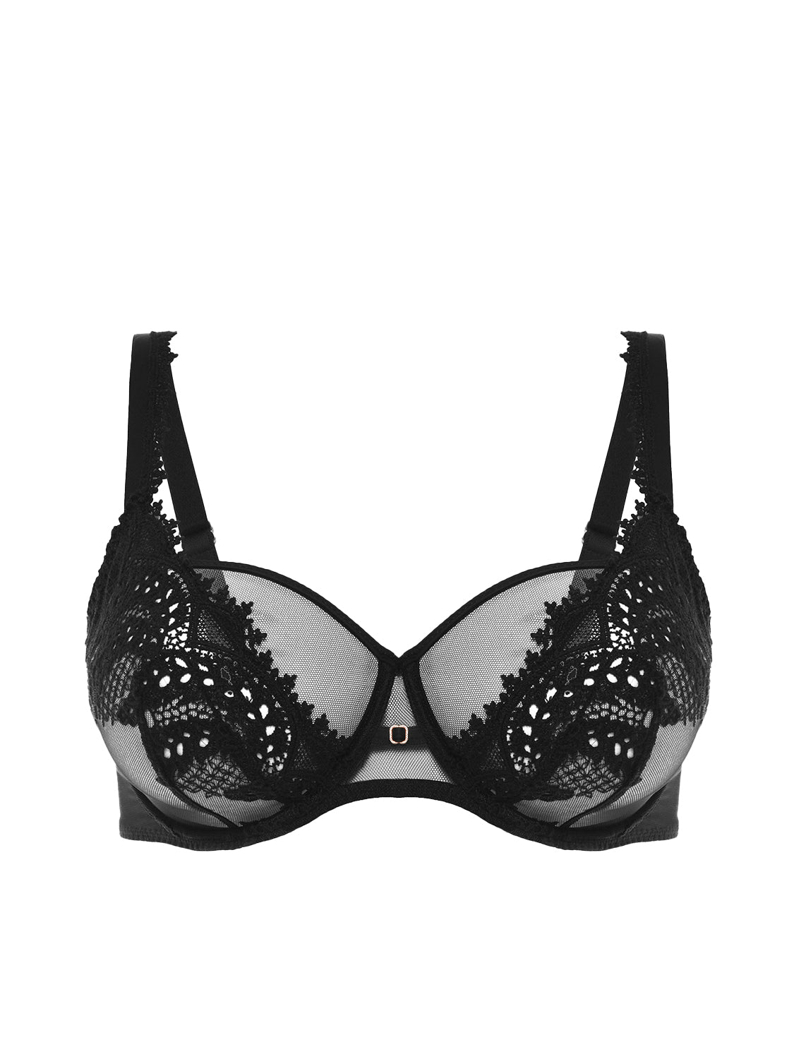 Soutien-gorge armatures bonnets profonds - Noir