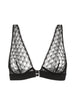 Soutien-gorge triangle avec armatures - Noir