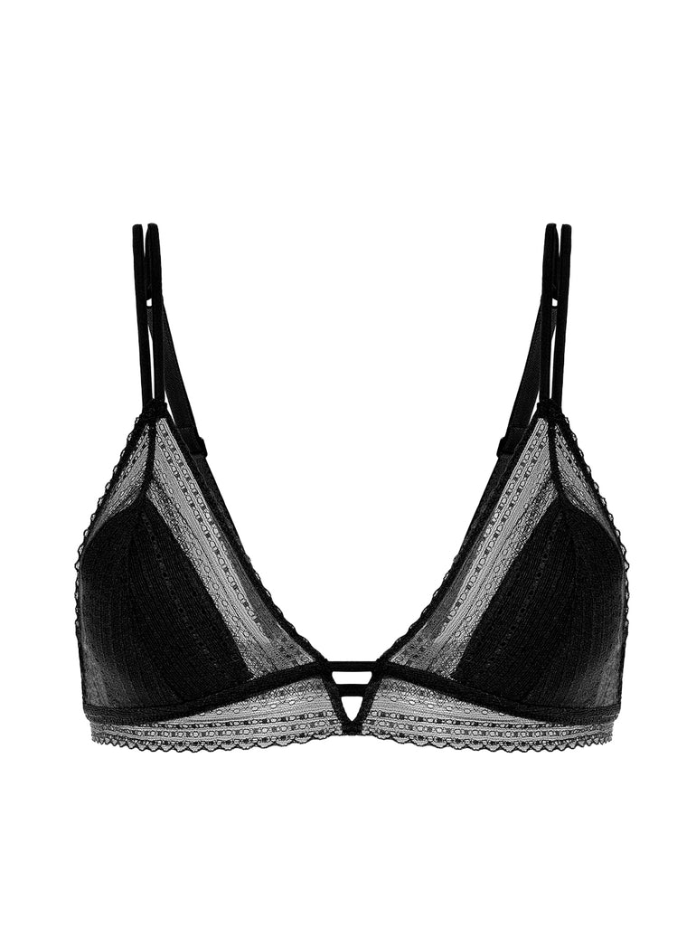 Soutien-gorge triangle sans-armatures - Noir