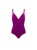 Maillot de bain 1 pièce bonnet mousse sans armature - Bougainvillier