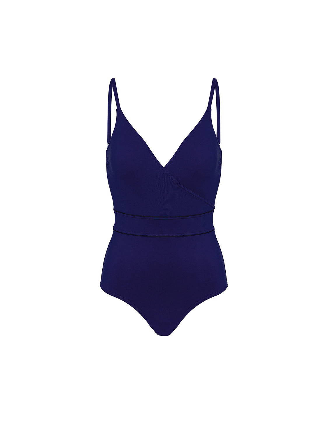 Maillot de bain 1 pièce bonnet mousse sans armature - Minuit
