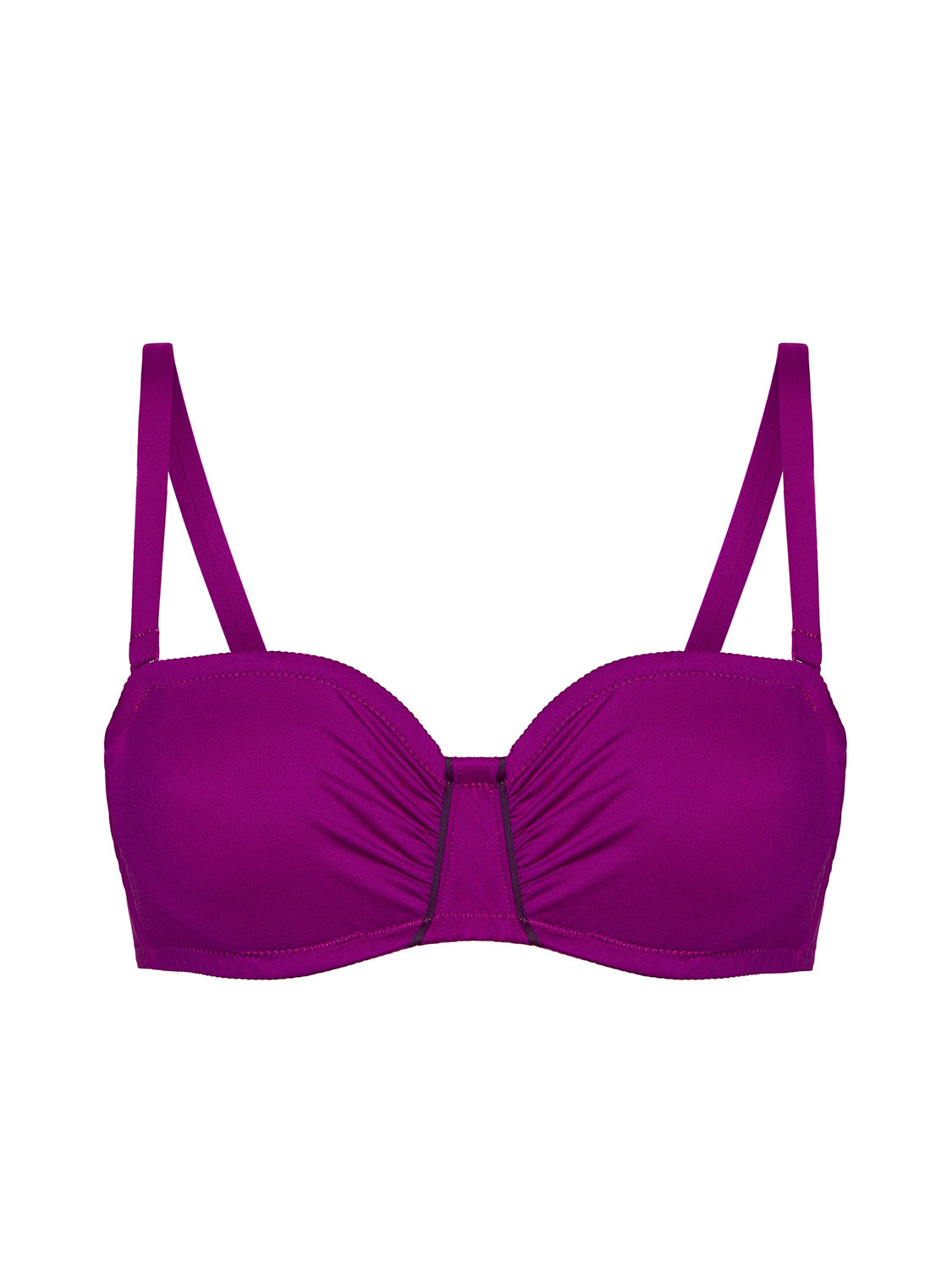 Haut de maillot de bain bandeau mousse avec armatures - Bougainvillier