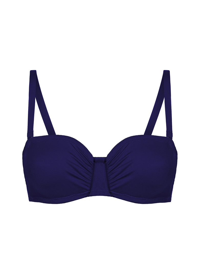 Haut de maillot de bain bandeau mousse avec armatures - Minuit