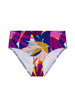 Culotte de bain taille haute - Imprimé Palmeraie
