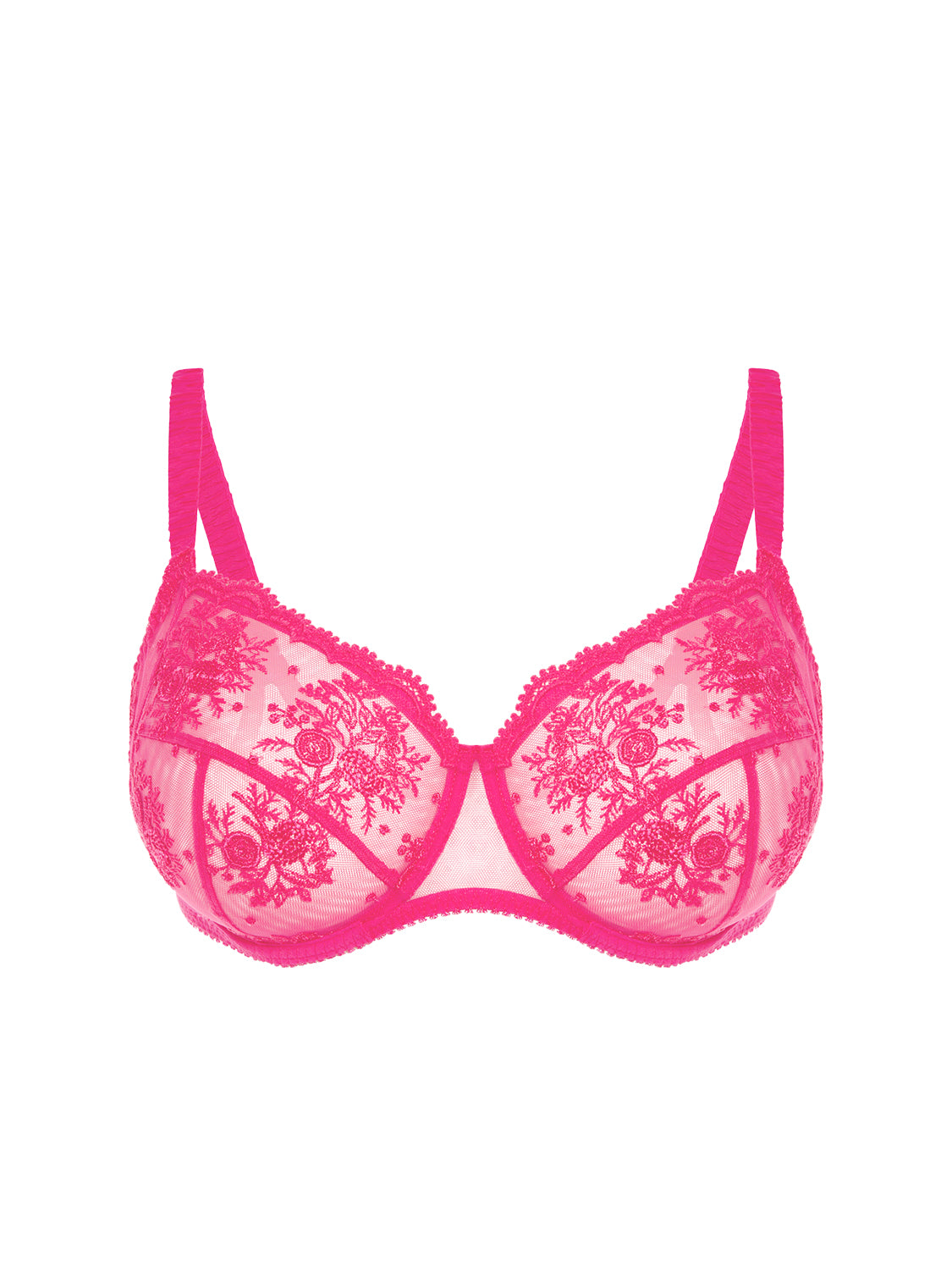 Soutien-gorge avec armature emboitant - Rose disco