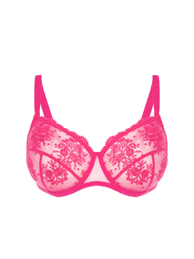 Soutien-gorge avec armature emboitant - Rose disco