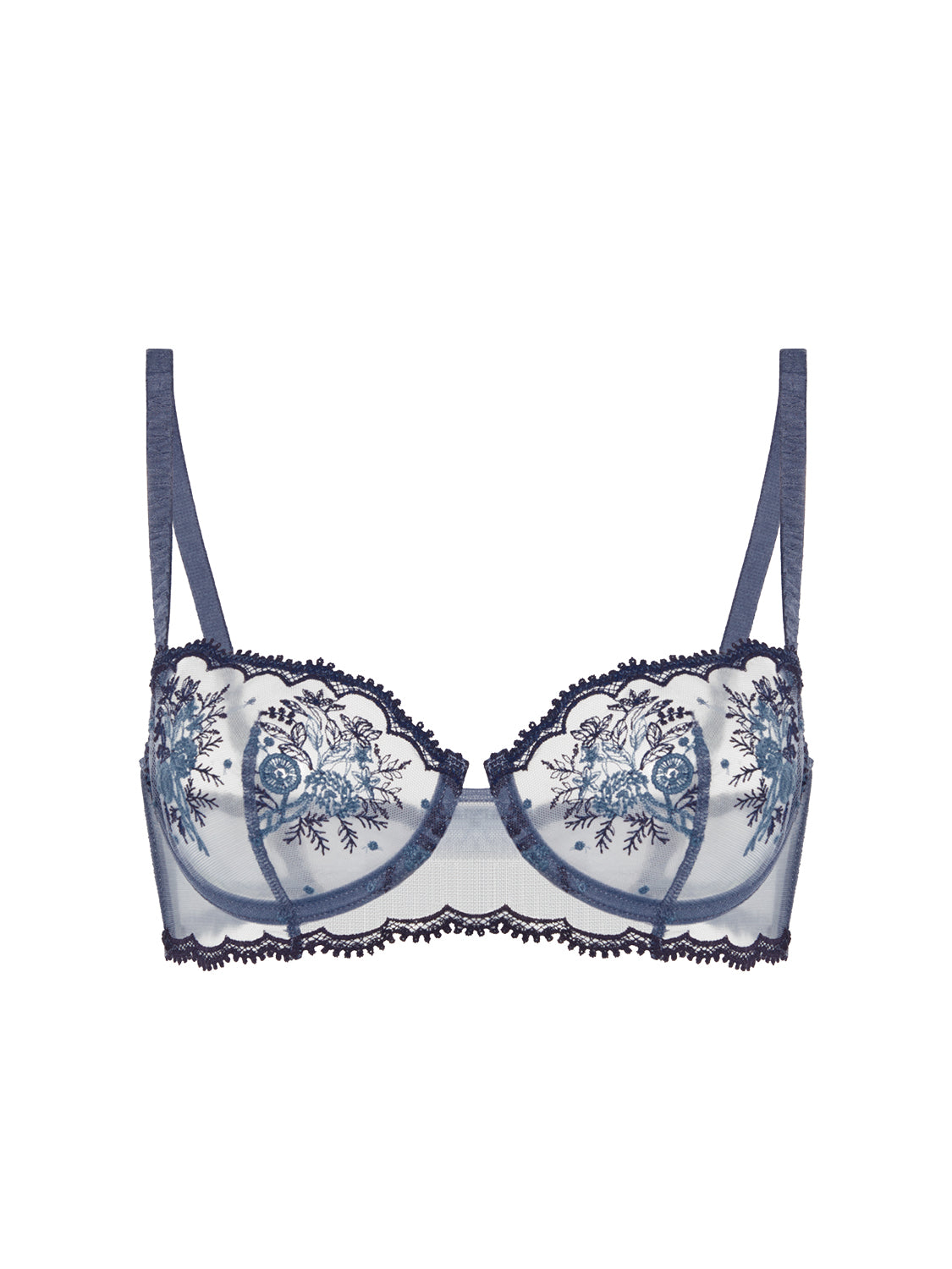 Soutien-gorge corbeille - Bleu Cendre