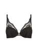 Soutien-gorge push-up décolleté plongeant - Noir