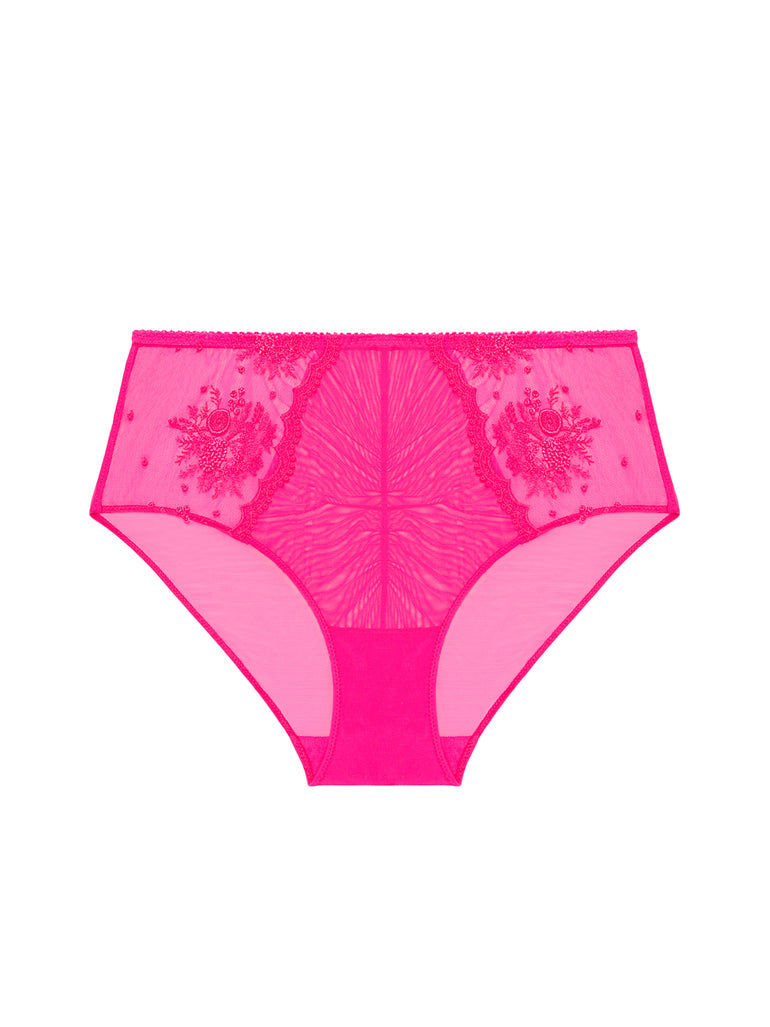 Culotte taille haute - Rose disco