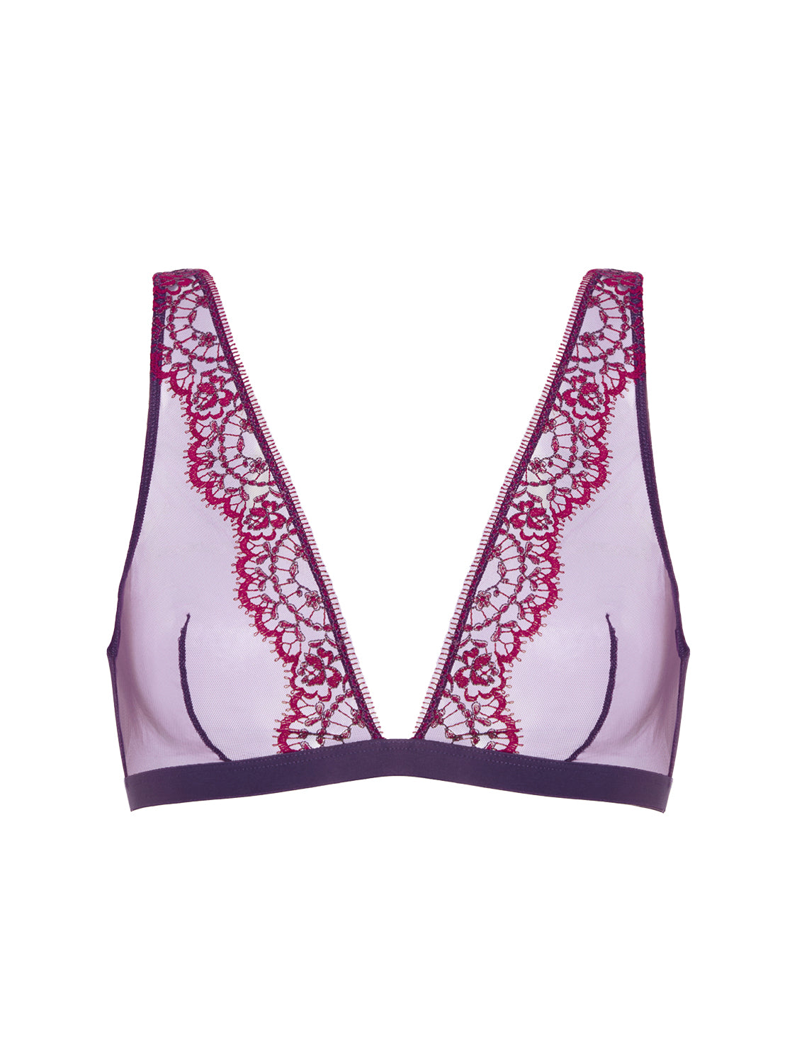 Soutien-gorge triangle sans-armatures - Violet Euphoria