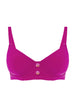 Haut de maillot de bain avec armatures - Rose Hibiscus
