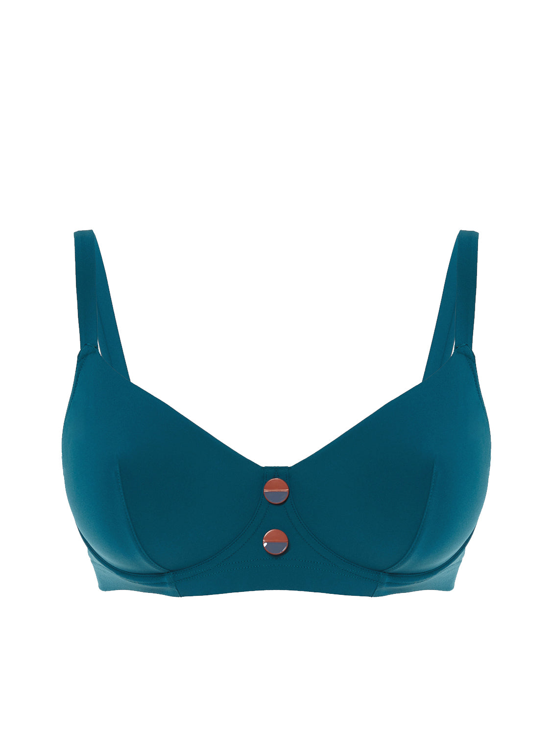 Haut de maillot de bain avec armatures - Bleu mystère