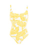 Maillot de bain 1 pièce de bain avec armatures - Imprimé Pluméria