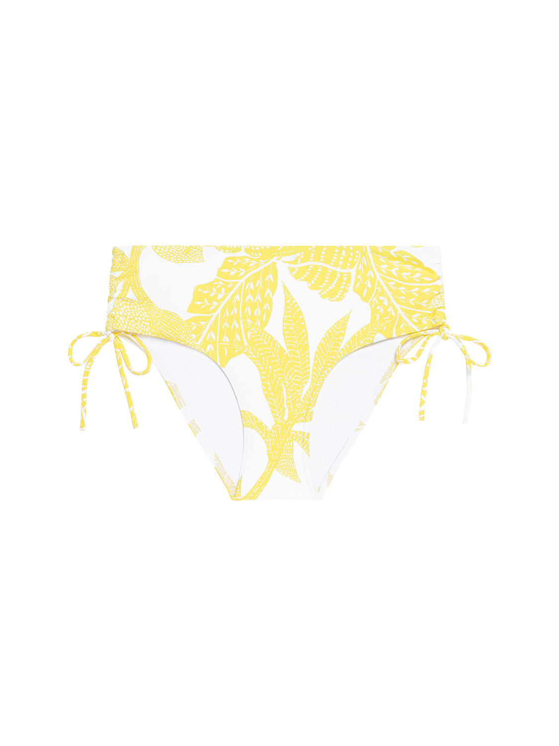 Culotte de bain taille haute - Imprimé Pluméria