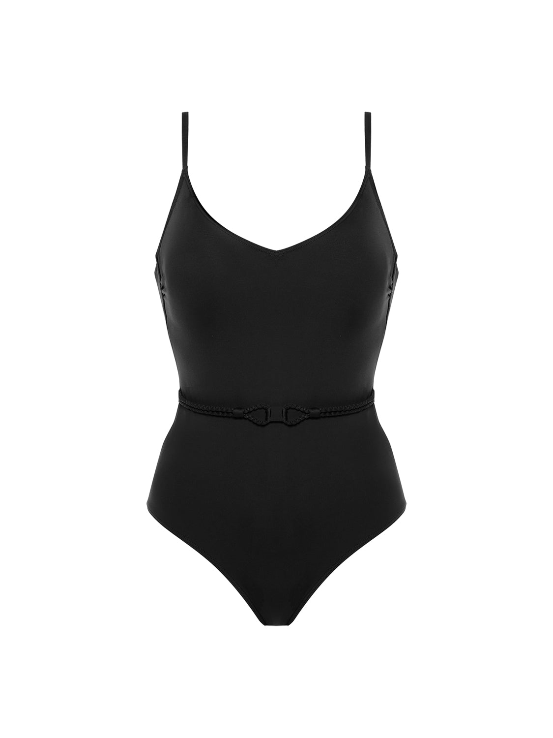 Maillot de bain 1 pièce bonnet mousse sans armature - Noir