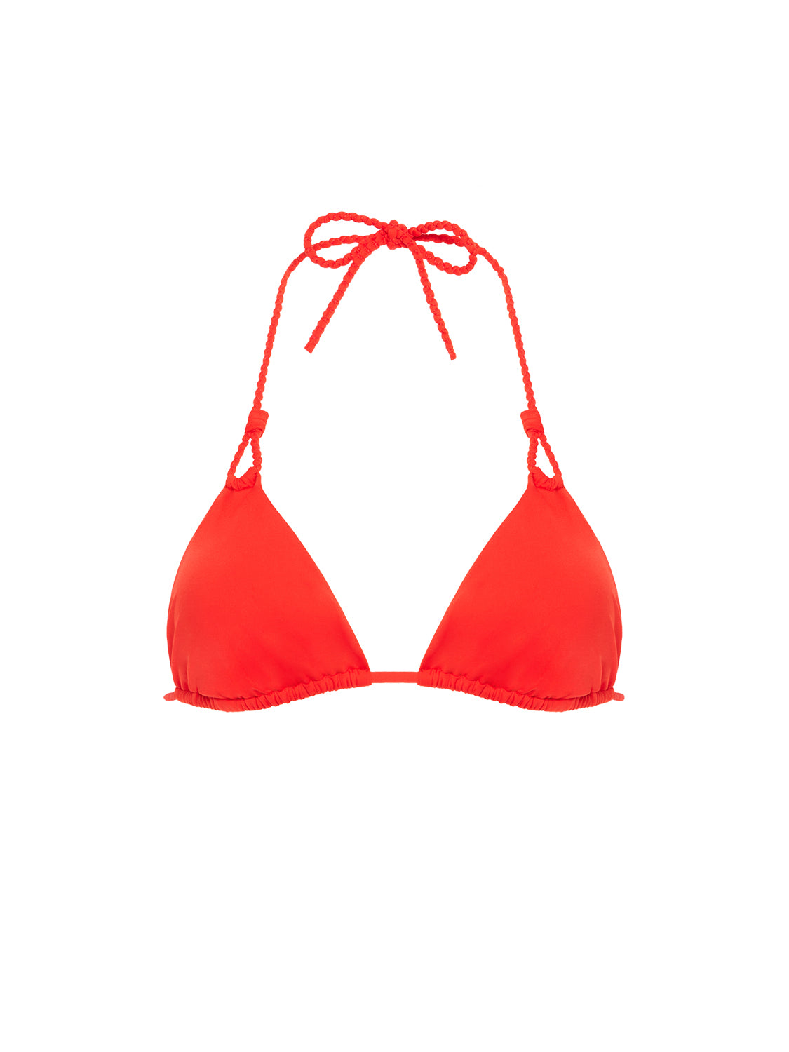 Haut de maillot de bain triangle sans armature - Orange Grenadier