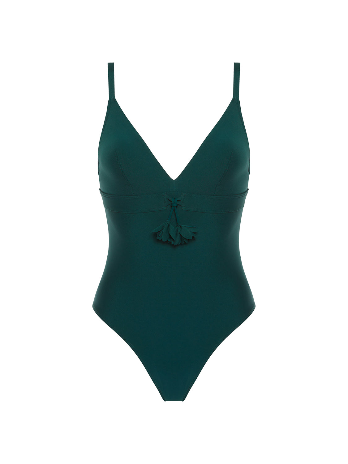 Maillot de bain 1 pièce de bain avec armatures cachées - Vert Tropical