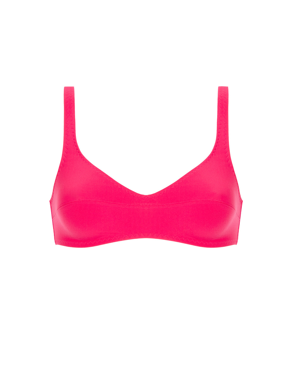 Haut de maillot de bain triangle sans armature - Lipstick