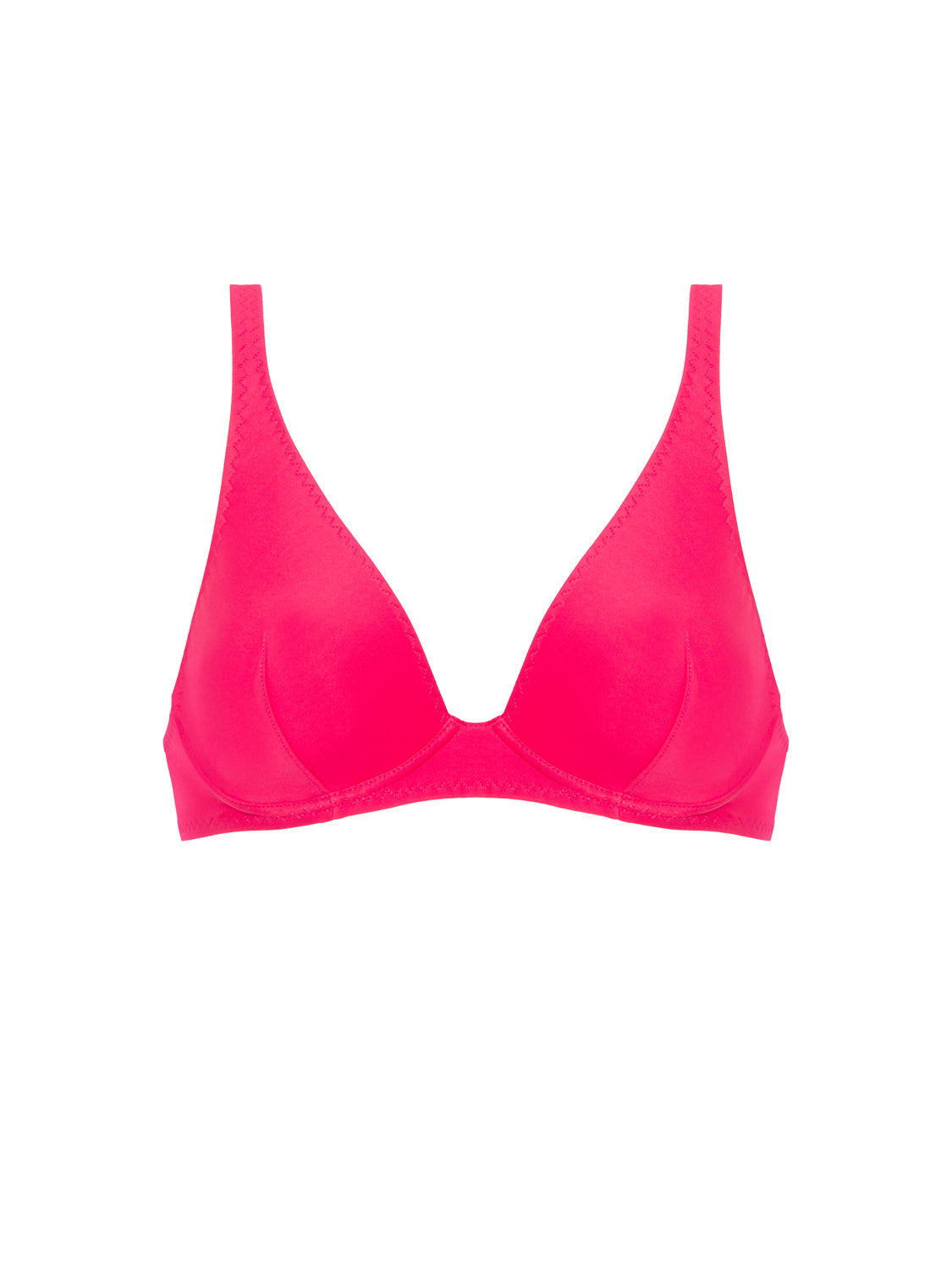 Haut de maillot de bain triangle avec armatures - Lipstick