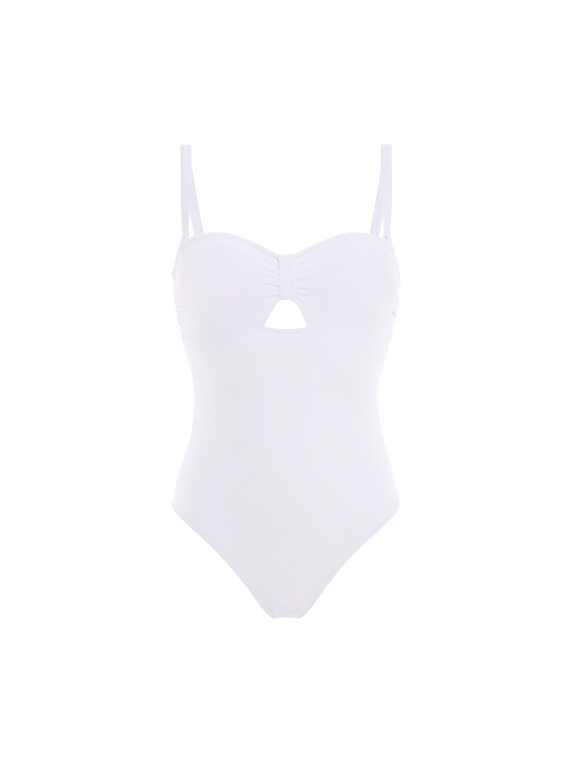 Maillot de bain une pièce bandeau - Blanc
