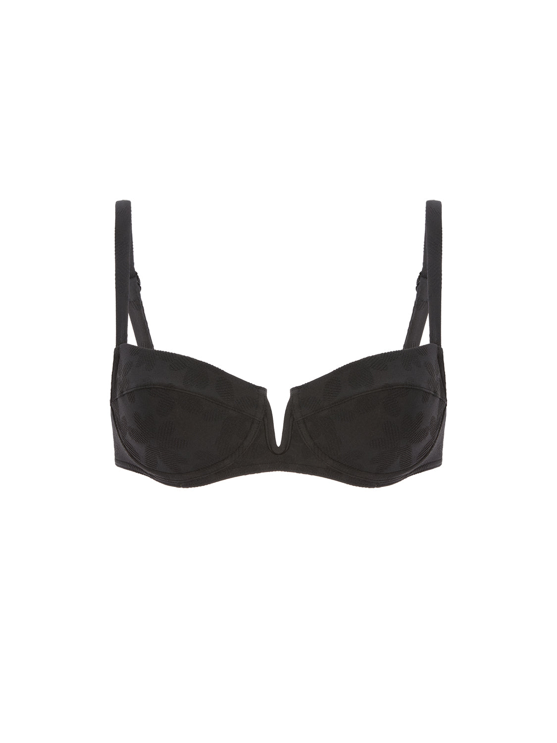 Haut de maillot de bain corbeille - Noir